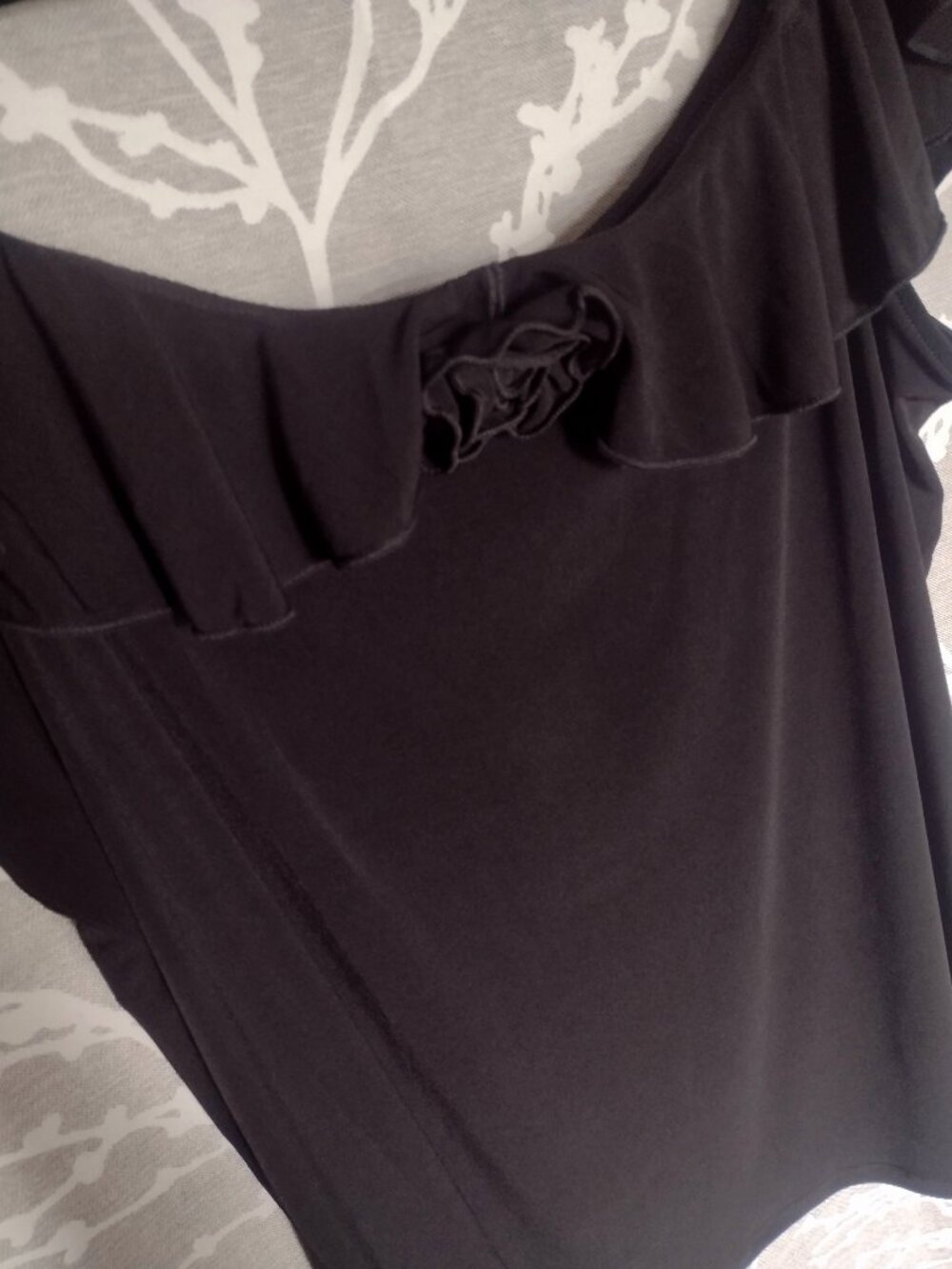 Torrid Off the Shoulder Top with Rose Accent